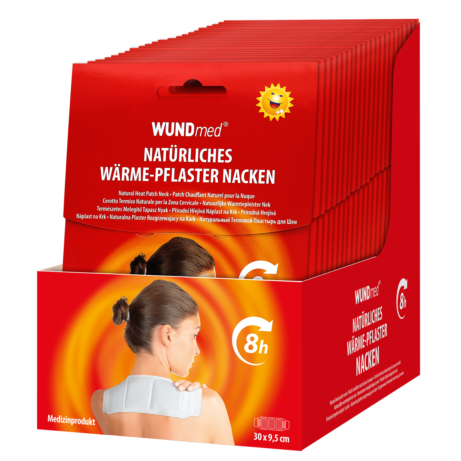 Nacken-Wärme-Pflaster Display 