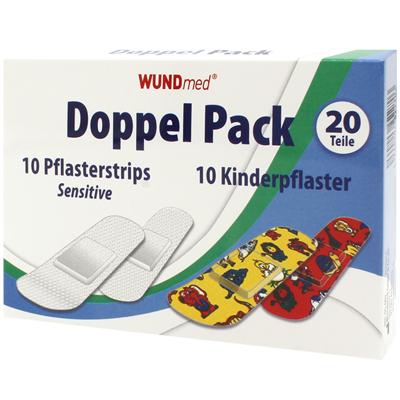 Doppelpack Kinderpflaster + Wundpflaster Sensitiv 